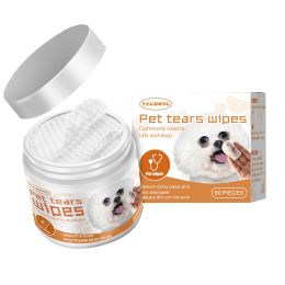 Yegbong  Wet Wipes for Cleaning Dogs and Cats -Cotton Pads (1can, 60 pieces)