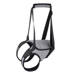 Elderly Dog Outing Back-style Auxiliary Strap: Heather Gray-L