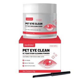 Pet Tear Stain Removal Powder - Natural And Gentle Formula, Eye And Fur Care, Tear Stain Removal And Brightening, Pet Eye Cleaning.: 1PC