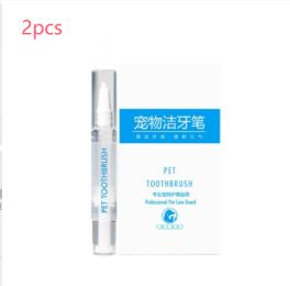 Pet Toothbrush Pen Teeth Cleaning Tools Breath Pet: Pet Toothbrush Pens 1pack-2PCS