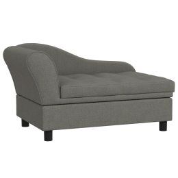 Pet Sofa Dog Sofa for Small Dogs with Storage, Gray