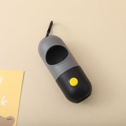 Led Light Pet Waste Bag Dispenser For Dogs- Gray Black-Including Garbage Bags