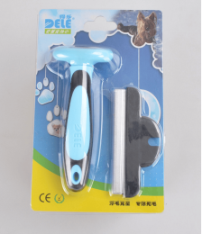 Pet  Hair Removal Comb : Blue-M