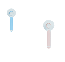Round Handle Pet Passage Comb : Blue Pink