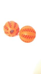 Rubber Mint Feeding Ball, Built-in Food Storage Bin-7CM orange