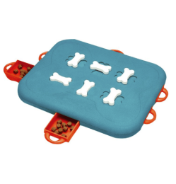 Pet toys casino treasure hunt puzzle food spill toy-Blue