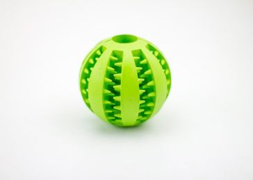 Rubber Mint Feeding Ball, Built-in Food Storage Bin-7CM green
