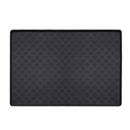 Spot Pet Mat, Waterproof And Easy To Clean Silicone Dog Mat, Cat Mat, Square Pet Placemat, Pet Supplies-Black-Small