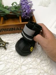 Pet shoes wear dog shoes-Black-No 1