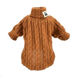 Dog Sweater Turtleneck : Khaki-L