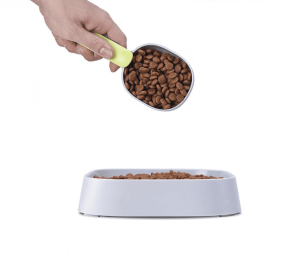 Pet food spoon -White gray