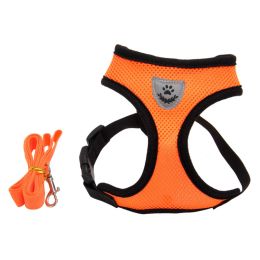 Fashionable High-end Multi-color Dog Harness: Orange-S