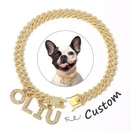 Luxury Alloy Dog Firewood Walking Collar: Glod-50cm