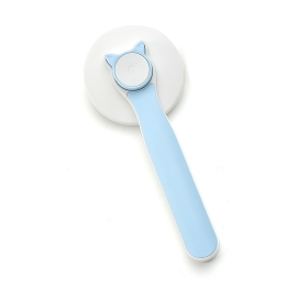 Pet Hair Removal Comb Stainless Steel NeedleBrush Self Cleaning  : Blue