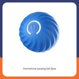 Pet Dog Rubber Ball Toys For Dogs: Blue Jumping Ball