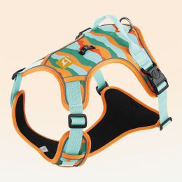 Dog Chest And Back Reflective Commuter Hand Holding Rope-Orange-M