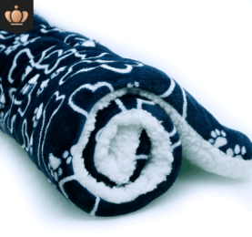Cute Cat Blankets Dog Pet Mat-Blue bone-L70x55
