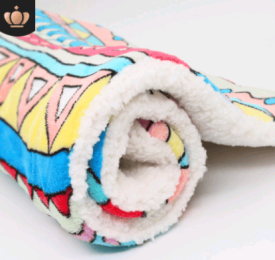 Cute Cat Blankets Dog Pet Mat-Geometric patterns-100x75