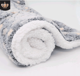 Cute Cat Blankets Dog Pet Mat-Dark GY Starry Sky-100x75 Cm