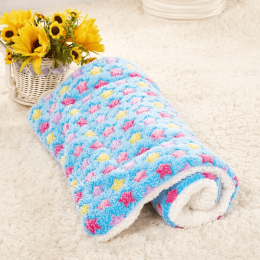 Cute Cat Blankets Dog Pet Mat-Blue starry sky-30x40