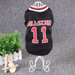 Hot World Cup Ball Spring And Summer Dog Vest  : Black-XL