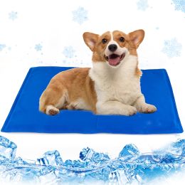 Pet Cooling Mat For Dogs And Cats, Pressure Activated Cooling Pad, No Water Or Refrigeration Needed, Non-Toxic Gel  -50x65cm