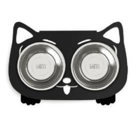 Anti-falling Dog Feeding Water Bowl -Black