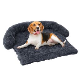 Machine Washable With Movable Lid, Pet Indoor Sofa Cushion-43x41x7inch-Dark Grey
