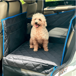 Dogs Car Back Seat ,Extender Hammock For Cars SUV Truck -Black Blue