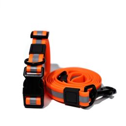 Reflective Leash Set It Can Reflect Light Sources Effectively Enhancing The Safety Of Pets During Outdoor Outings: Orange-15mm