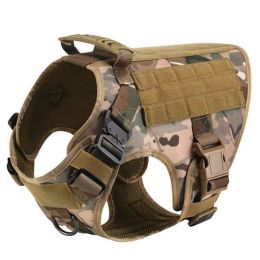 Pet Harness Luxury Dog Leash Set Chest Dog  Nylon Camouflage Dog Harness-Camouflage-XL