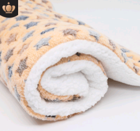 Cute Cat Blankets Dog Pet Mat-Beige starry sky-L70x55