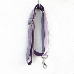 MUTTCO drawstring traction belt Set:Light purple Leash-XS