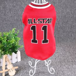 Hot World Cup Ball Spring And Summer Dog Vest  : Red-XL