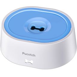 2-liter Pet Drinking Basin With Splash Proof Design, Equipped With A Filter Element : Blue