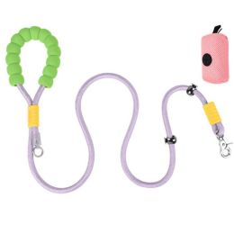 Explosion-proof Dog Leash For Small And Medium-sized Dogs, Suitable For Corgi, Border Collie, Shiba Inu, Dog Walking Collar And Dog Chain: Purple