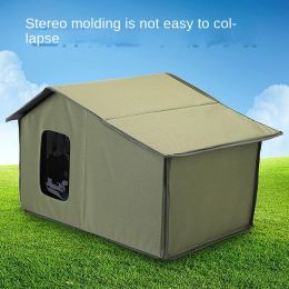 Outdoor Dog House Waterproof And Warm For All Seasons, Easy To Clean And Convenient To Store: Grass Green
