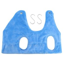 Pet Dog/Cat Grooming Hammock Harness, Breathable Dogs Grooming Trimming Hammock-Blue-S