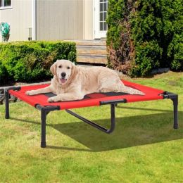 Pet Bed Elevated, 66 lbs Max- Red