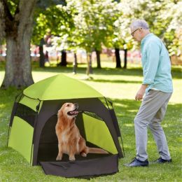 Pet Camping Tent Amazon Shipping, WalMart Banned, No Shipments On Weekends-Dark Gray Green