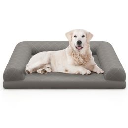 36 Inch Orthopedic Dog Bed, Amazon Shipping, WALMART Prohibited From Sale, Not Shipped On Weekends-Grey