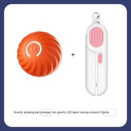 Pet Dog Rubber Ball Toys For Dogs: Orange Ball Pink Scissors