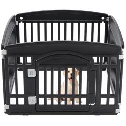 Dog Game Fence Is Safe And Reliable -Black/4Panel