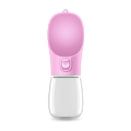 Portable Drinking Cup For Pets: Pink-550ML