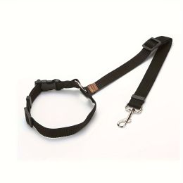 2 In 1 Dog Leash and Car Seat Restraint -Black