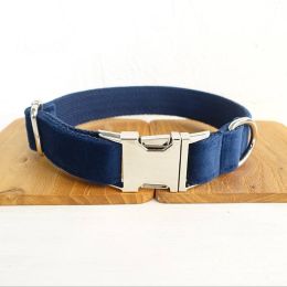 Dark Blue Velvet :Collar-S