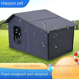 Outdoor Dog House Waterproof And Warm For All Seasons, Easy To Clean And Convenient To Store: Gray