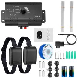 1Set Electric Dog Fence System Pet Tone Shock Boundary Containment Water Resistant Collar Receiver For Small Medium Large Dog: System