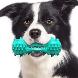Pet Dog Cleaning Chew Toys For Aggressive Dogs Rubber Molar Stick Dog Oral Teeth-Blue