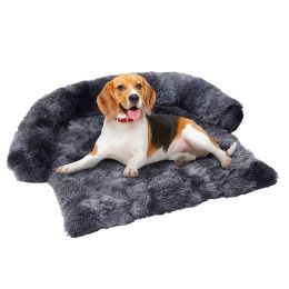 Machine Washable With Movable Lid, Pet Indoor Sofa Cushion-43x41x7inch-Tiedye Dark Gray